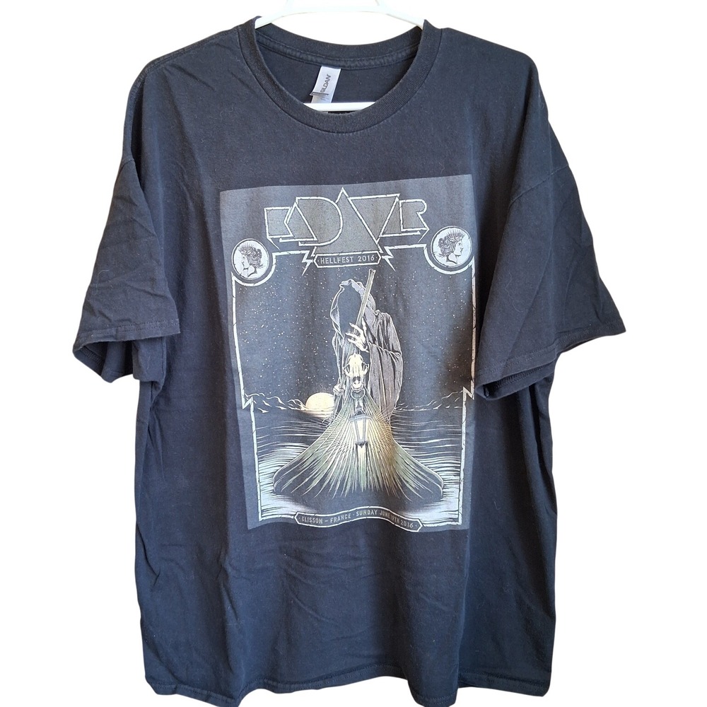 Kadavar Hellfest France 2016 SS Band Tshirt Black Goth Metal‎ Music 2XL